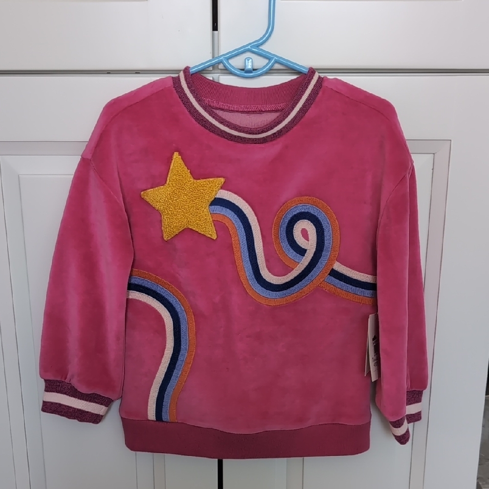 Pink Star Kids Sweatshirt